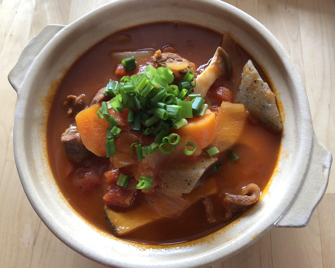 番茄土豆炖牛腩