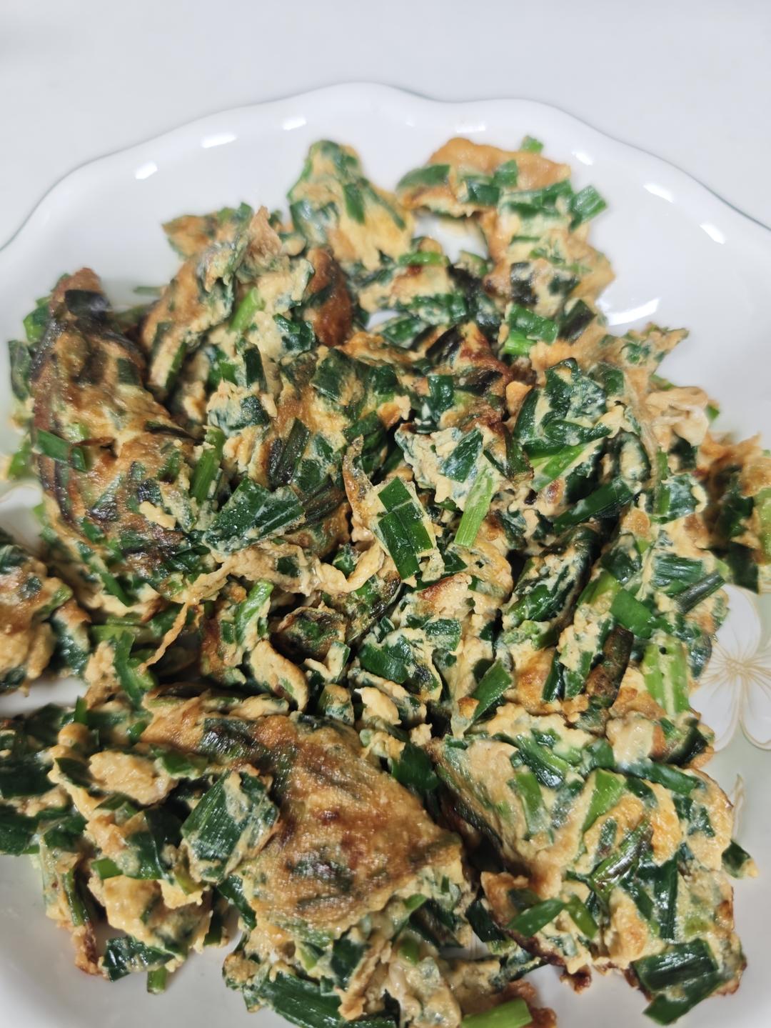 韭菜碎炒鸡蛋