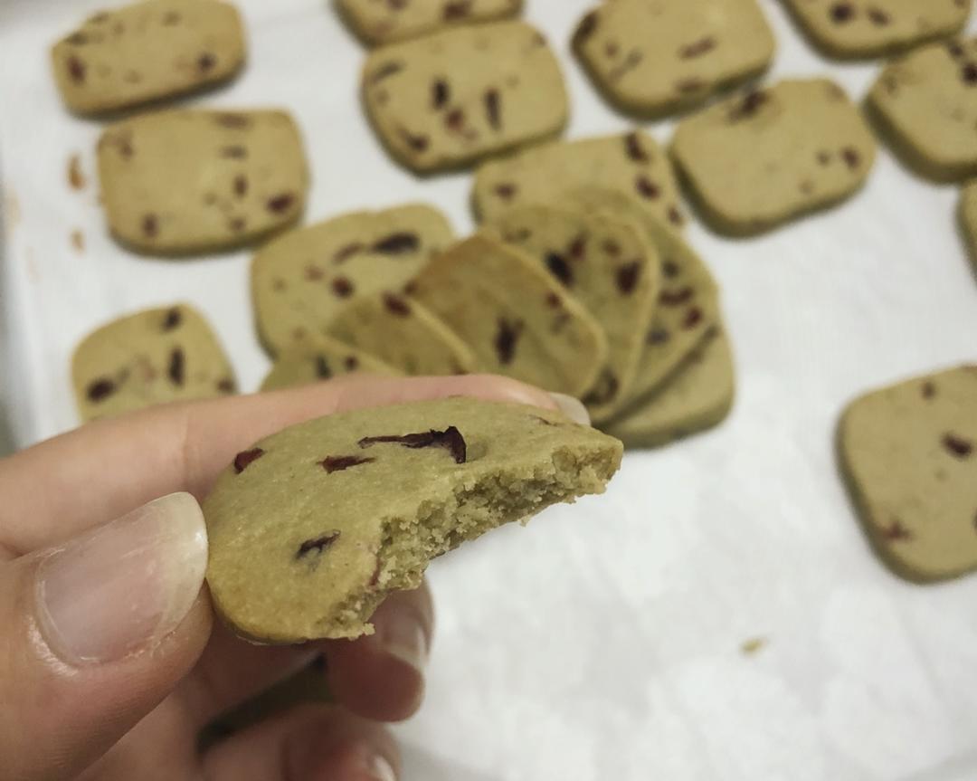 蔓越莓饼干（轻抹茶味）