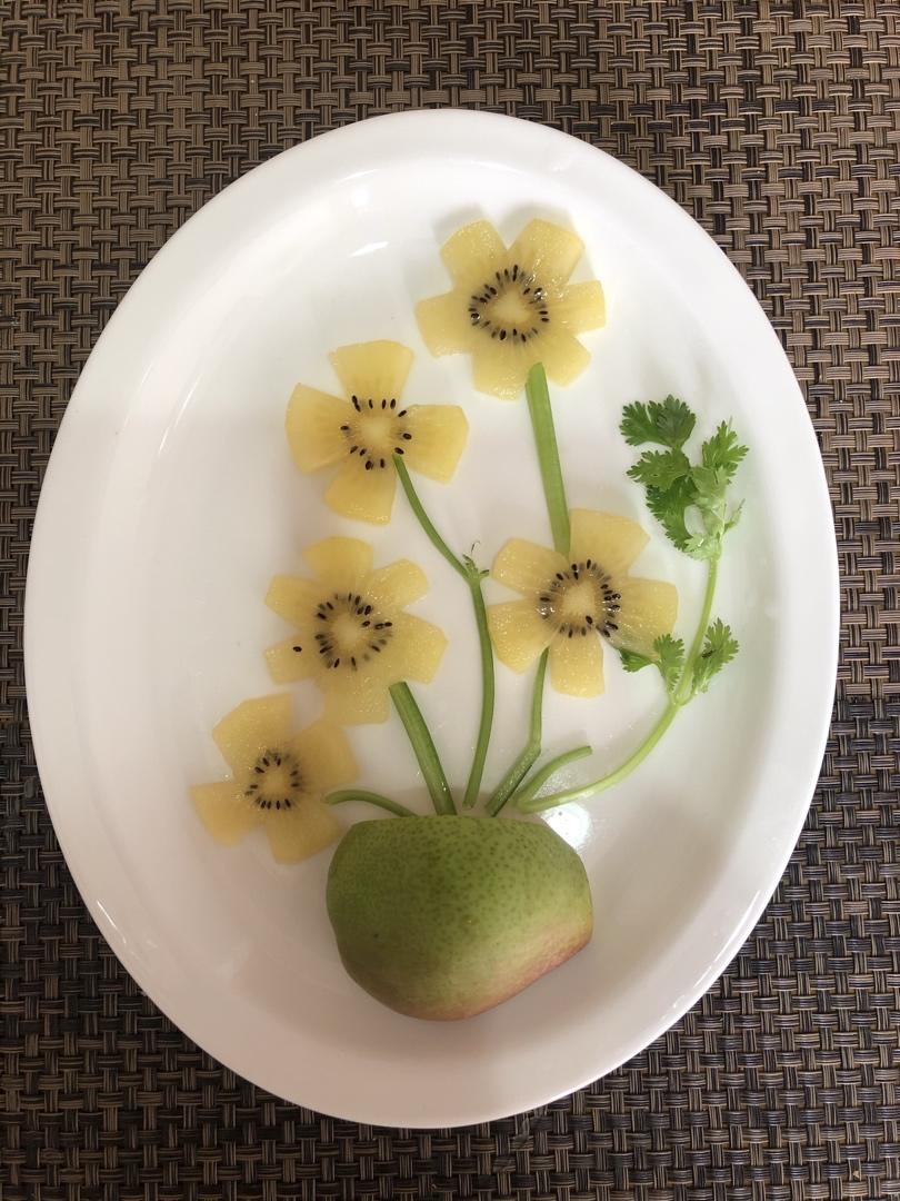蒙娜丽莎2018做的猕猴桃水果拼盘猕猴桃花