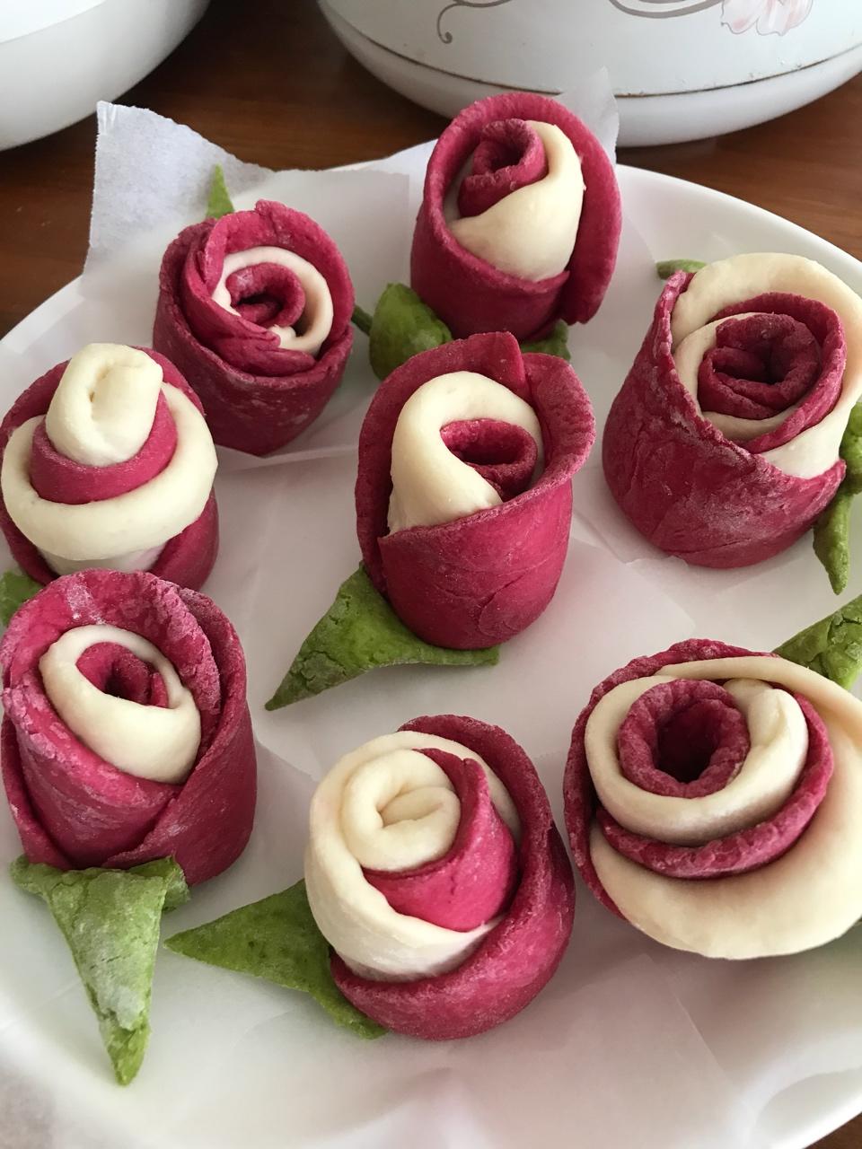 玫瑰花馒头