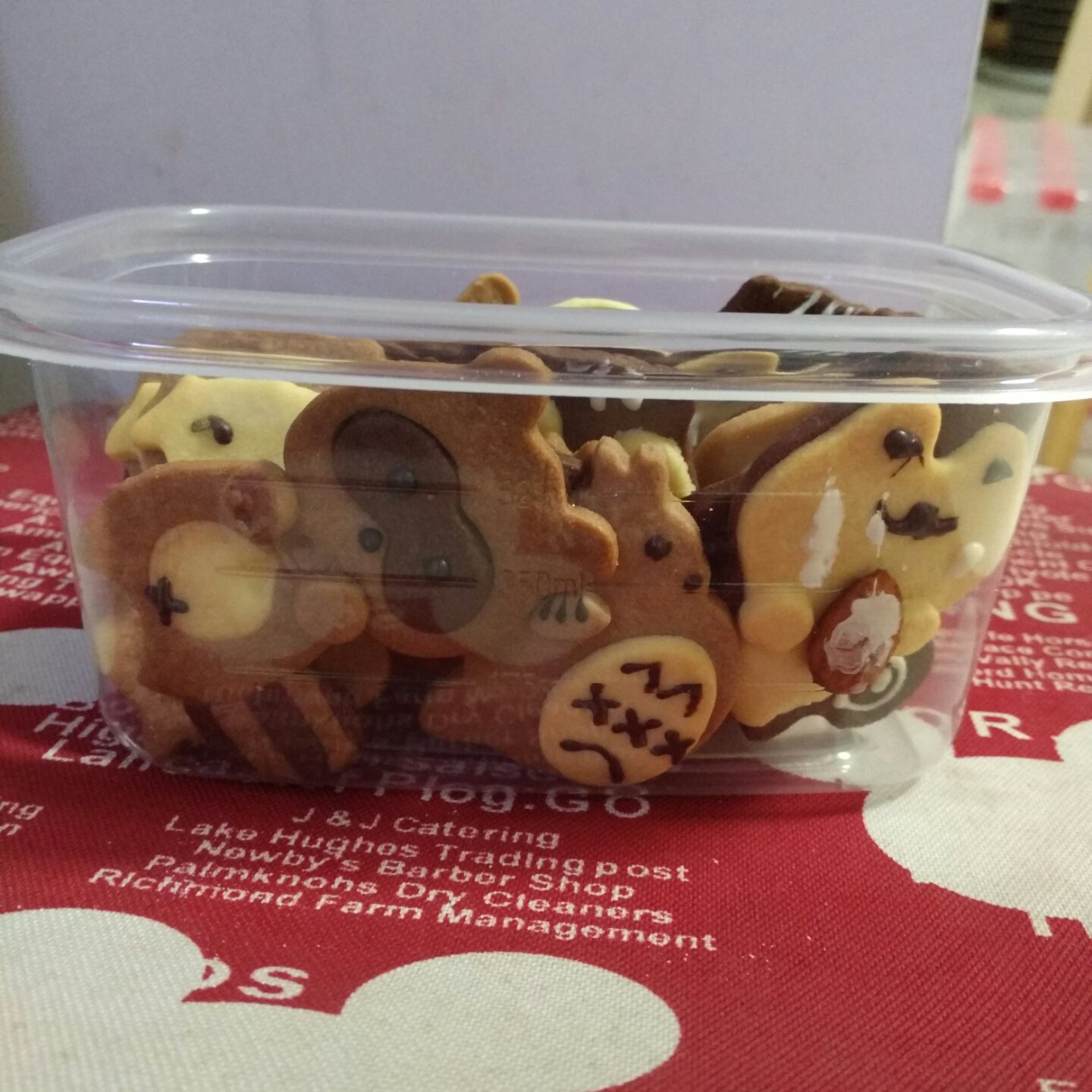 卡通动物立体饼干--打伞的龙猫饼干