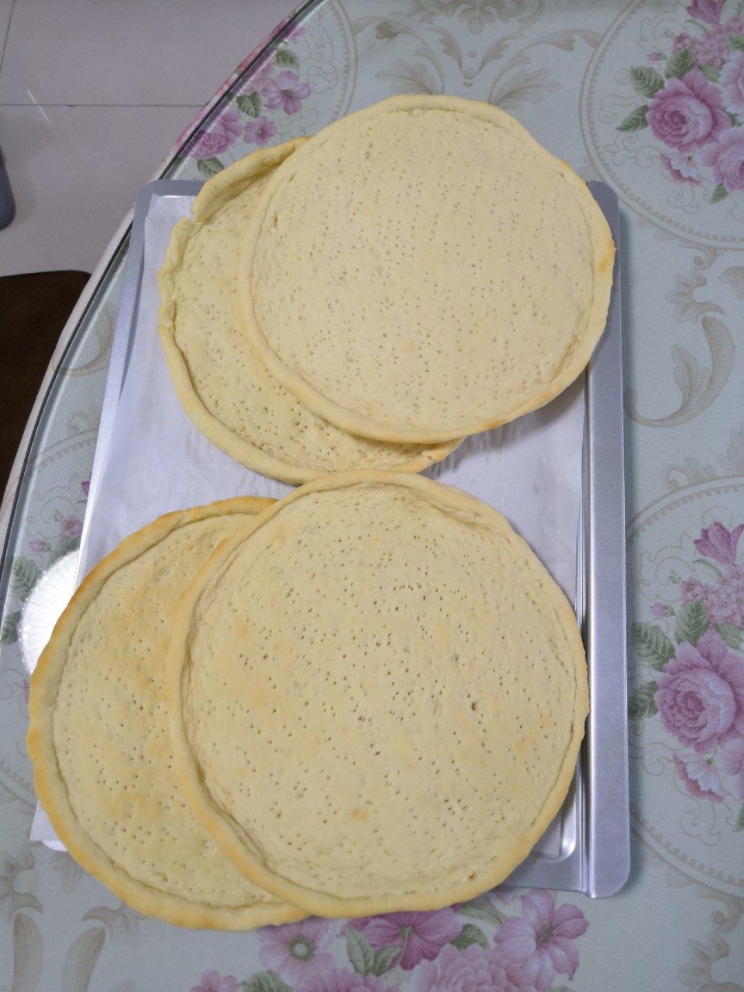八寸披萨饼皮（四个）制作