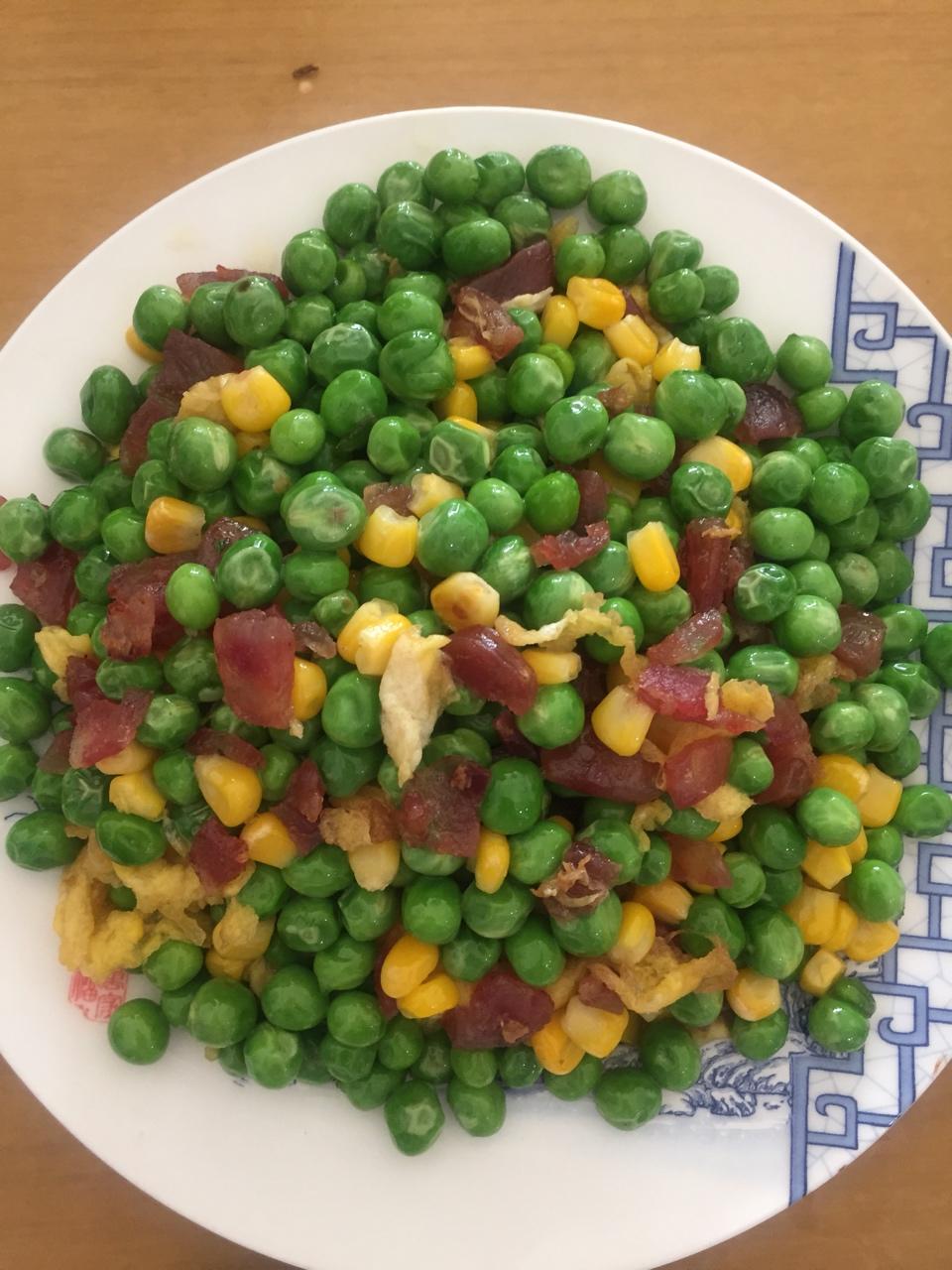 香炒豌豆蟹味菇