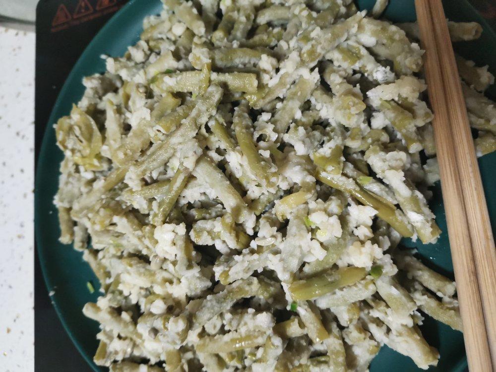 蒸豆角
