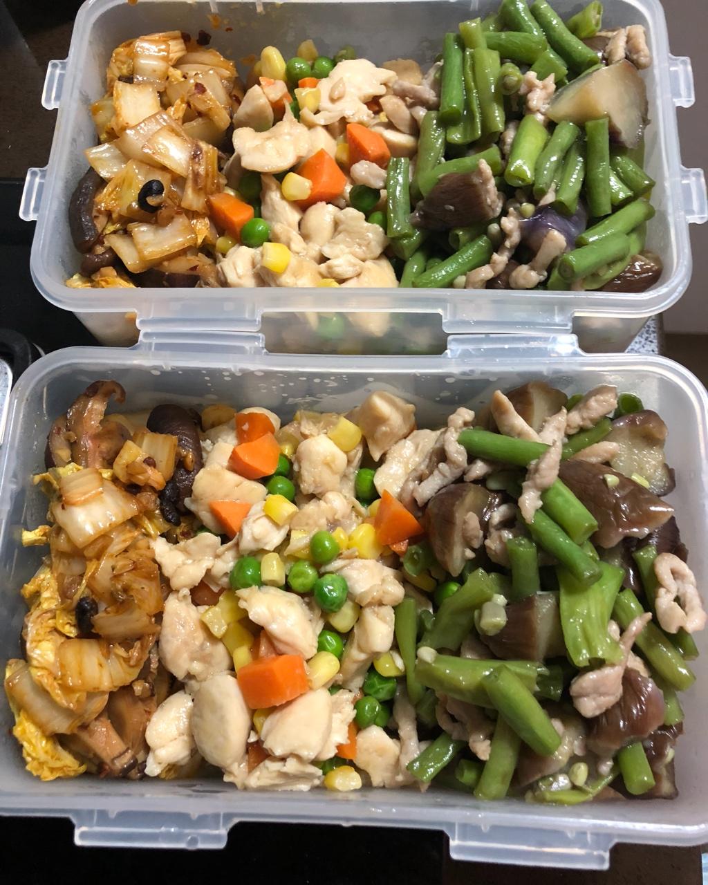 娃娃菜炒香菇