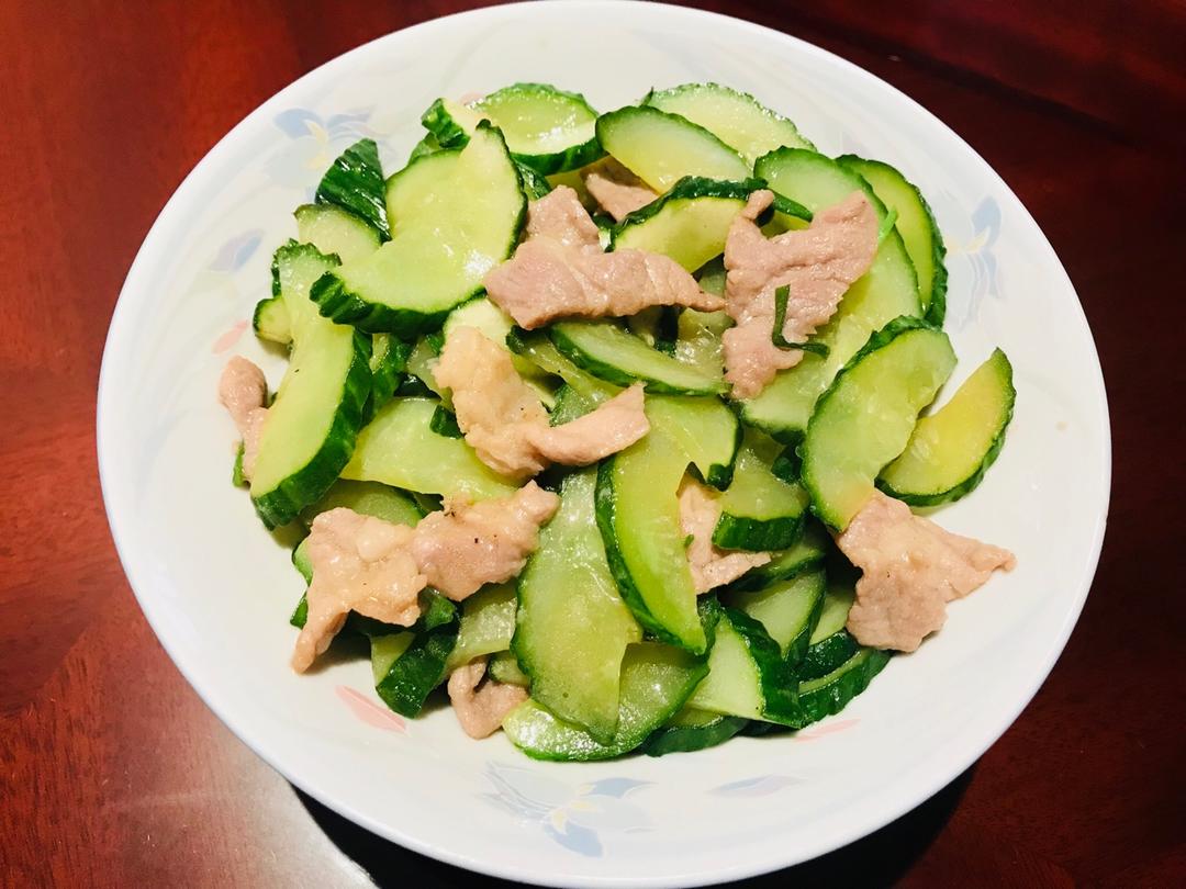 【黄瓜炒肉片图片】michel_lan_下厨房