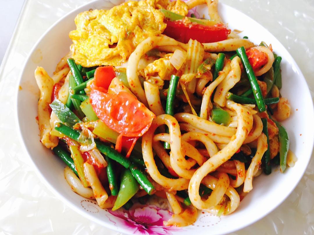 鸡蛋素炒面Fried Noodles Vegetarian