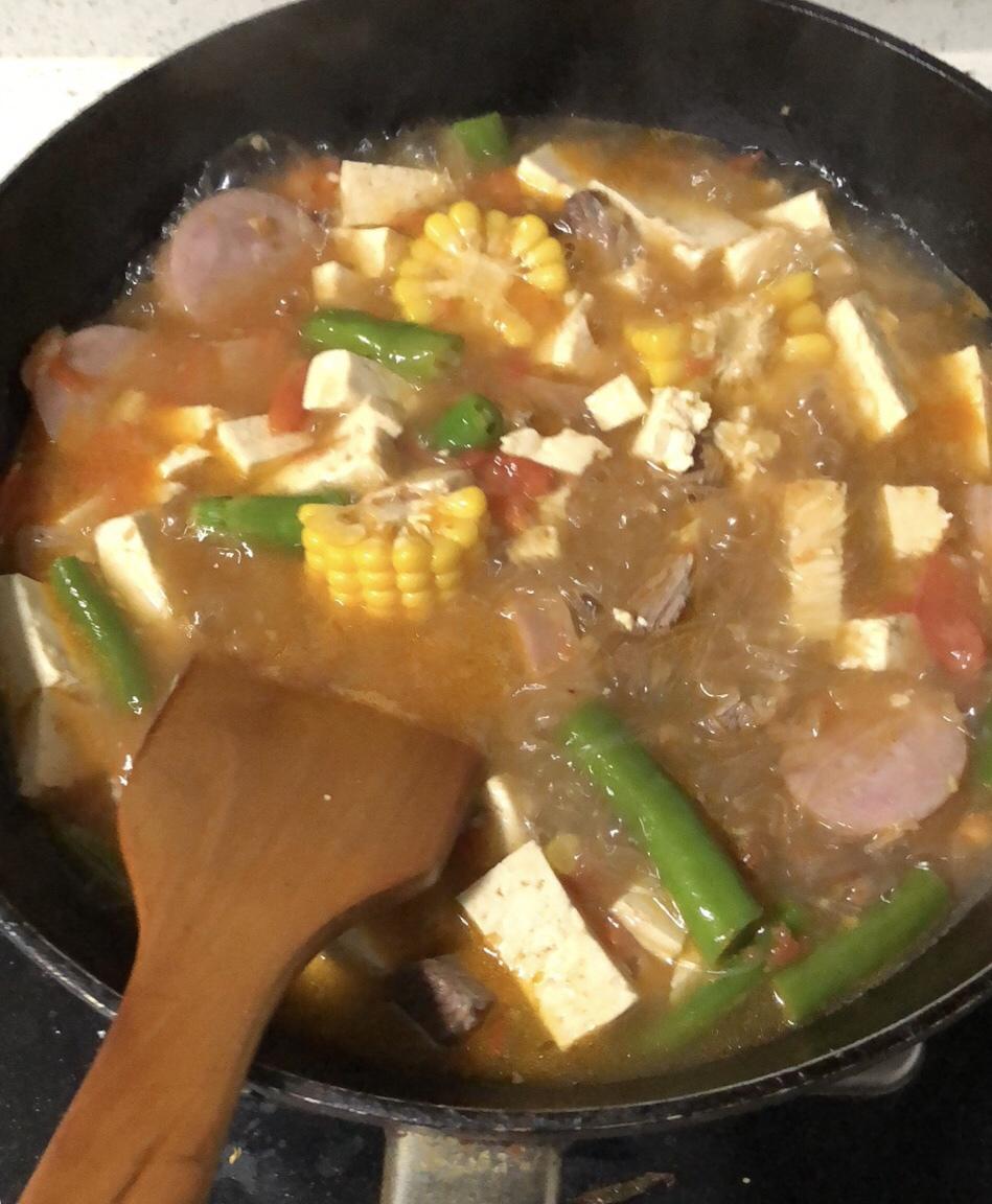 减脂番茄豆腐玉米汤