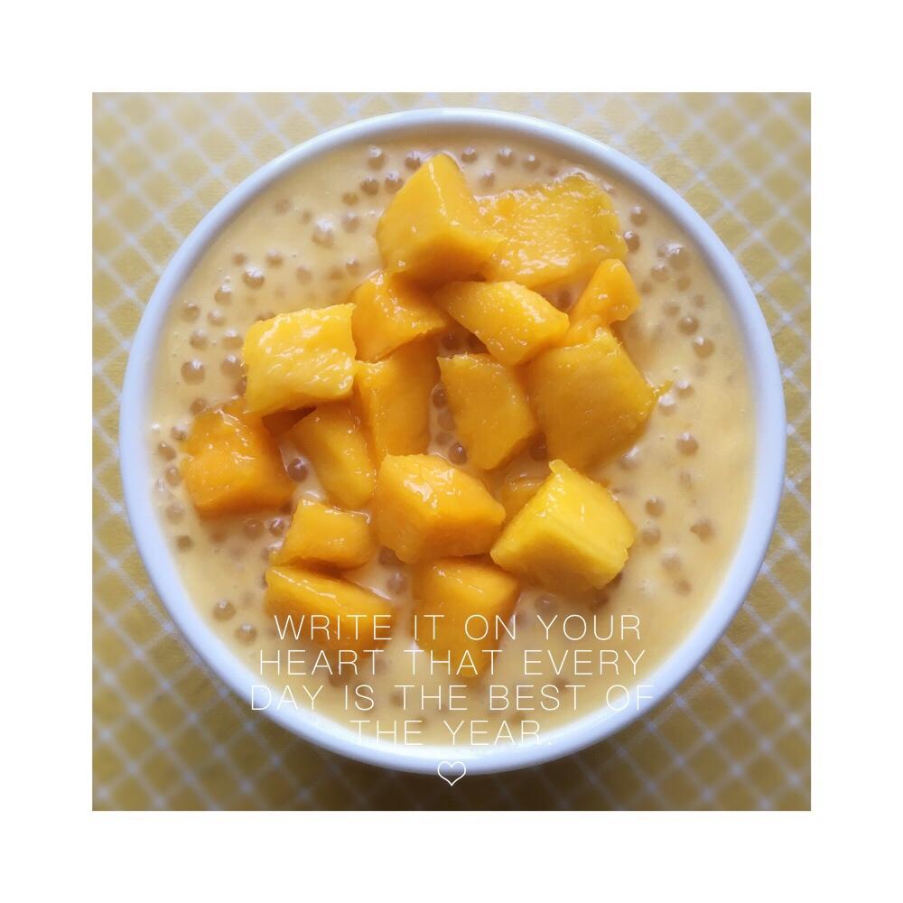 芒果椰汁西米露