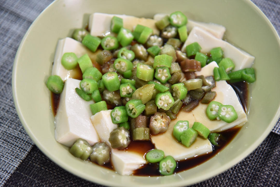 秋葵嫩豆腐&秋葵存储小方法
