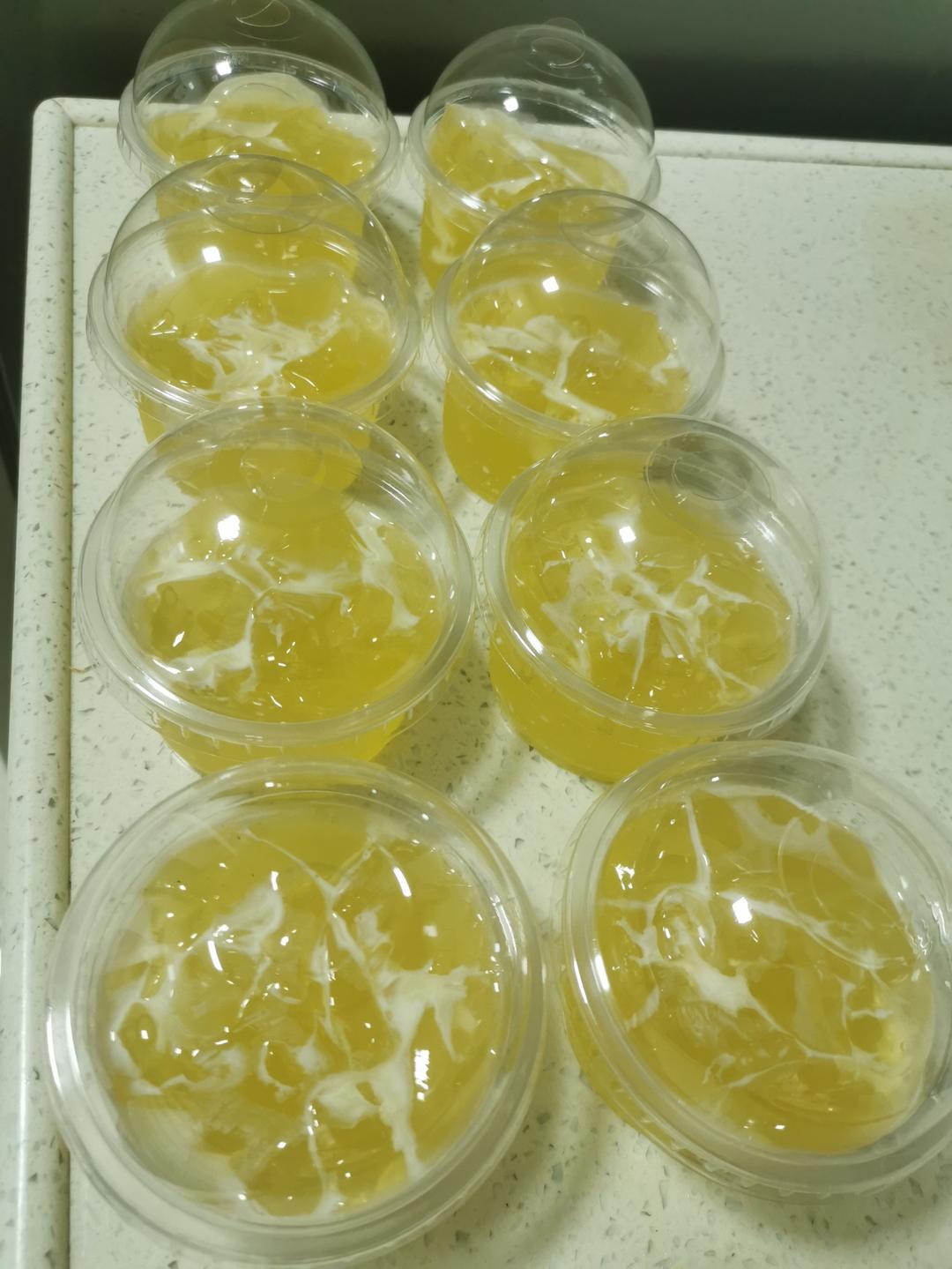 【菠萝果冻】用白凉粉轻松制