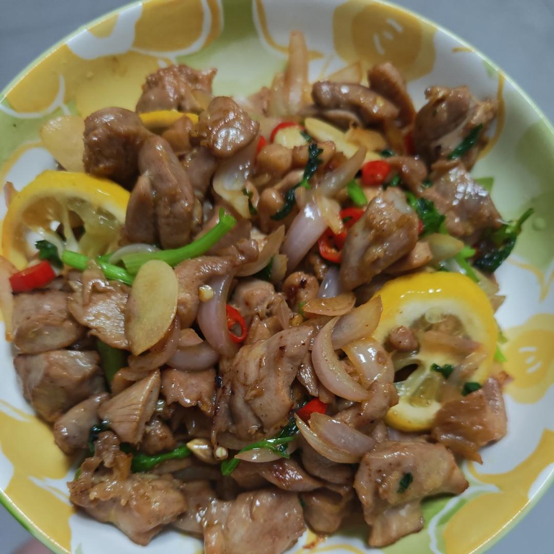 柠檬干煎鸡(转)