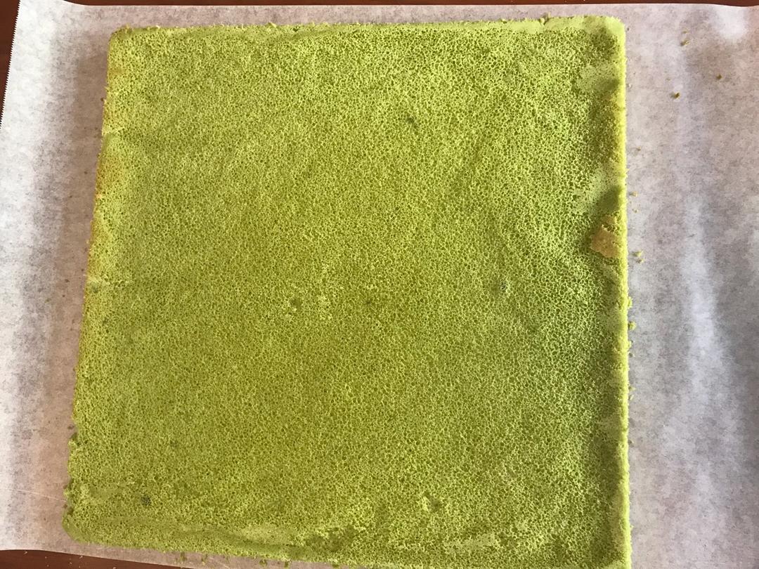 抹茶红豆蛋糕卷