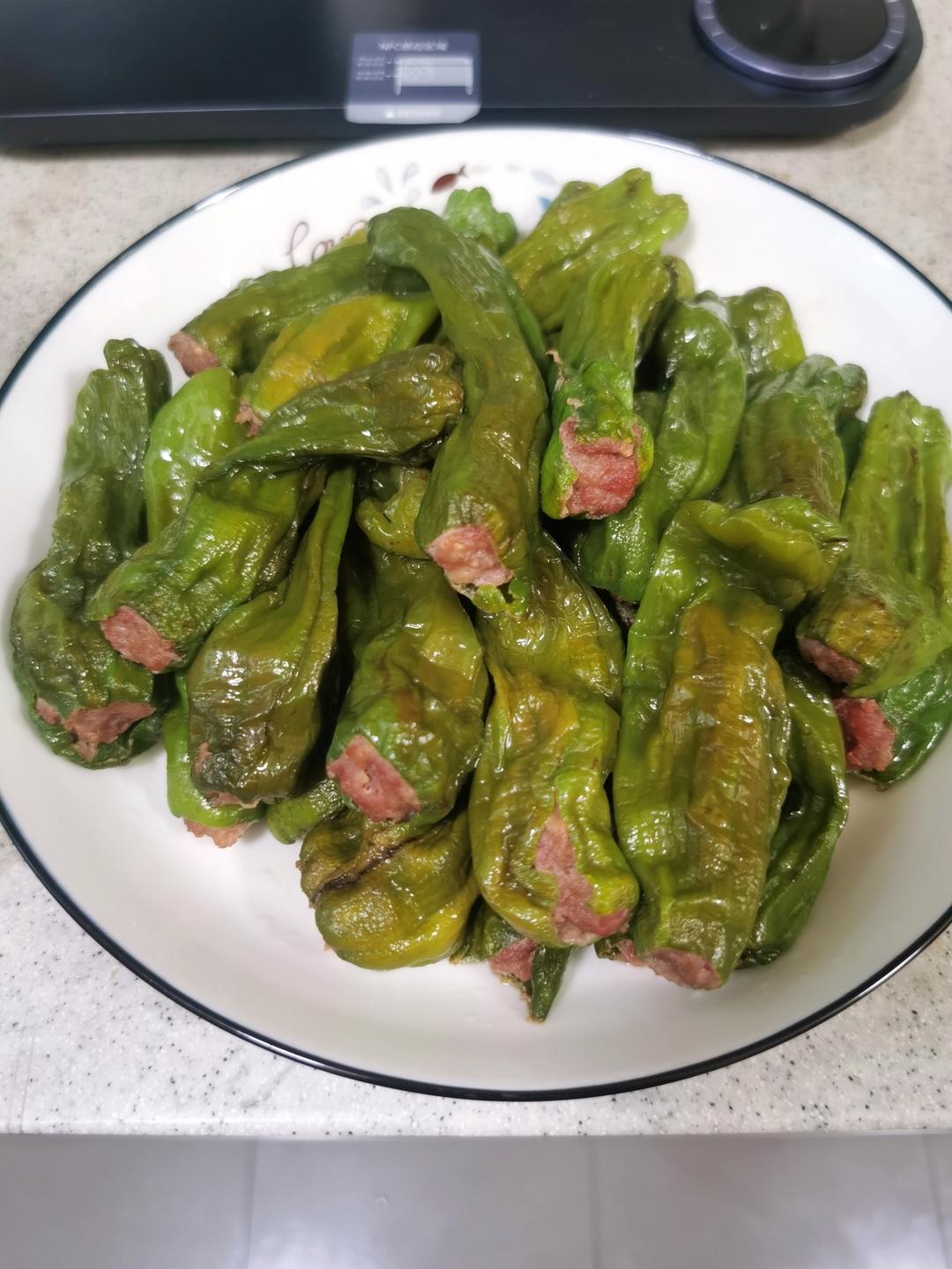 青椒灌肉