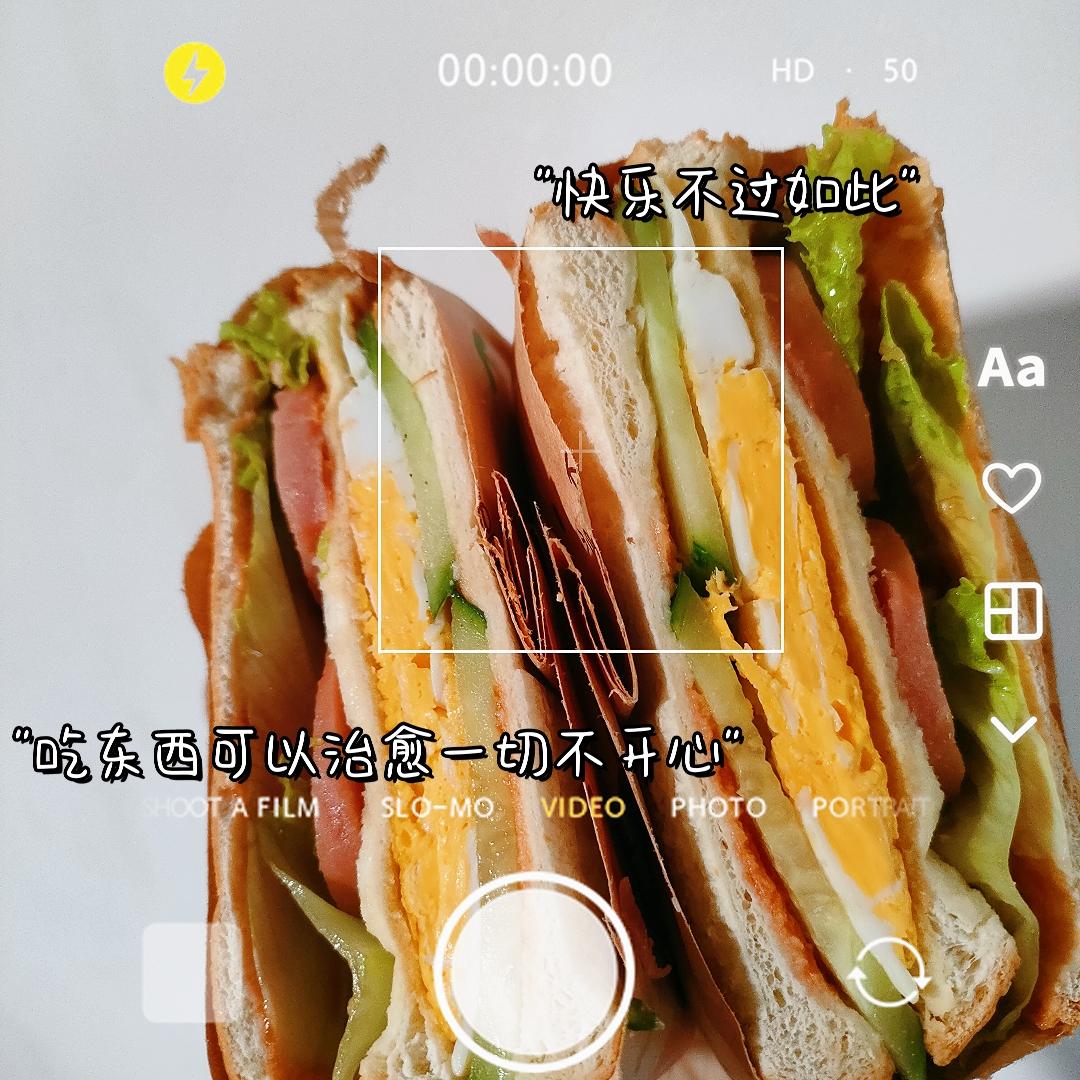 火腿芝士蛋三文治