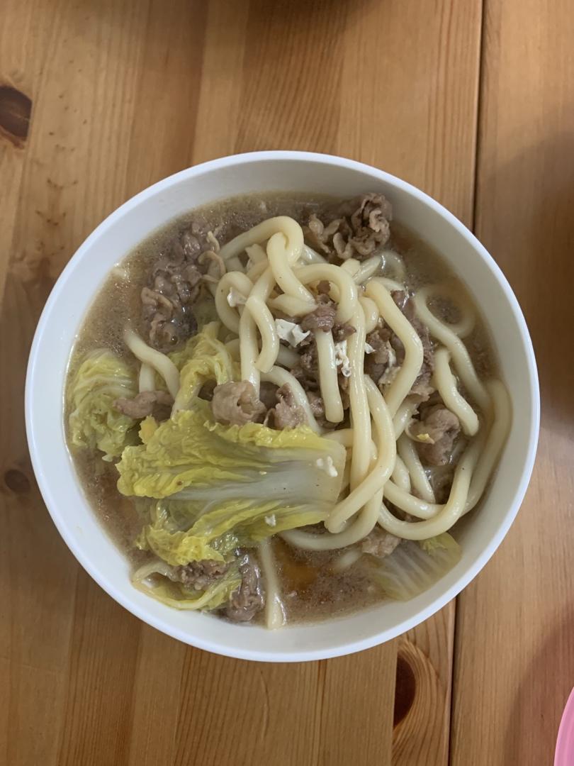 月见牛肉乌冬面（寿喜烧风味）