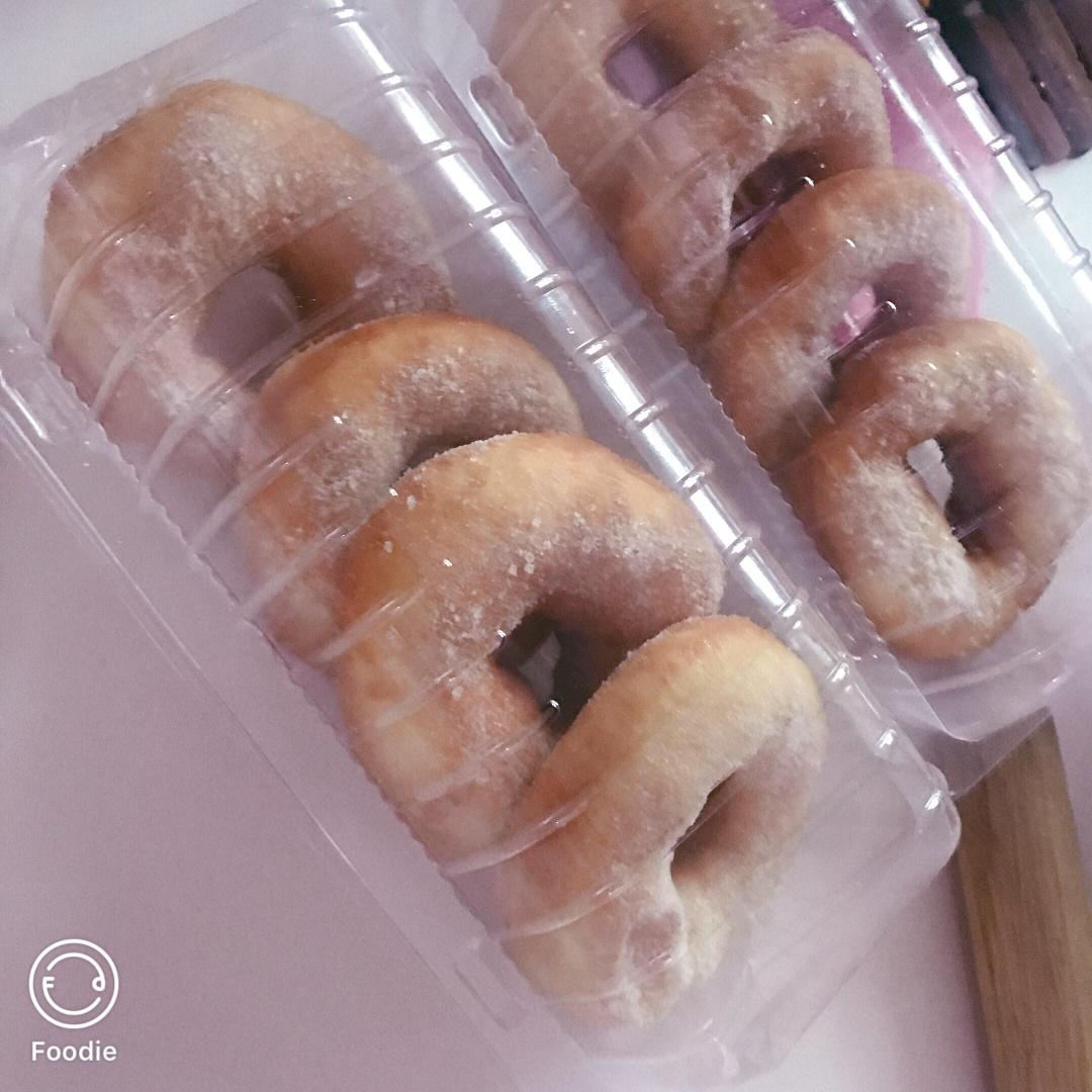 🍩超快手一小时低糖无需烤箱的甜甜圈（详细视频）