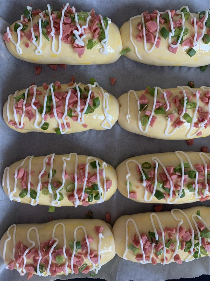 香葱火腿肉松面包