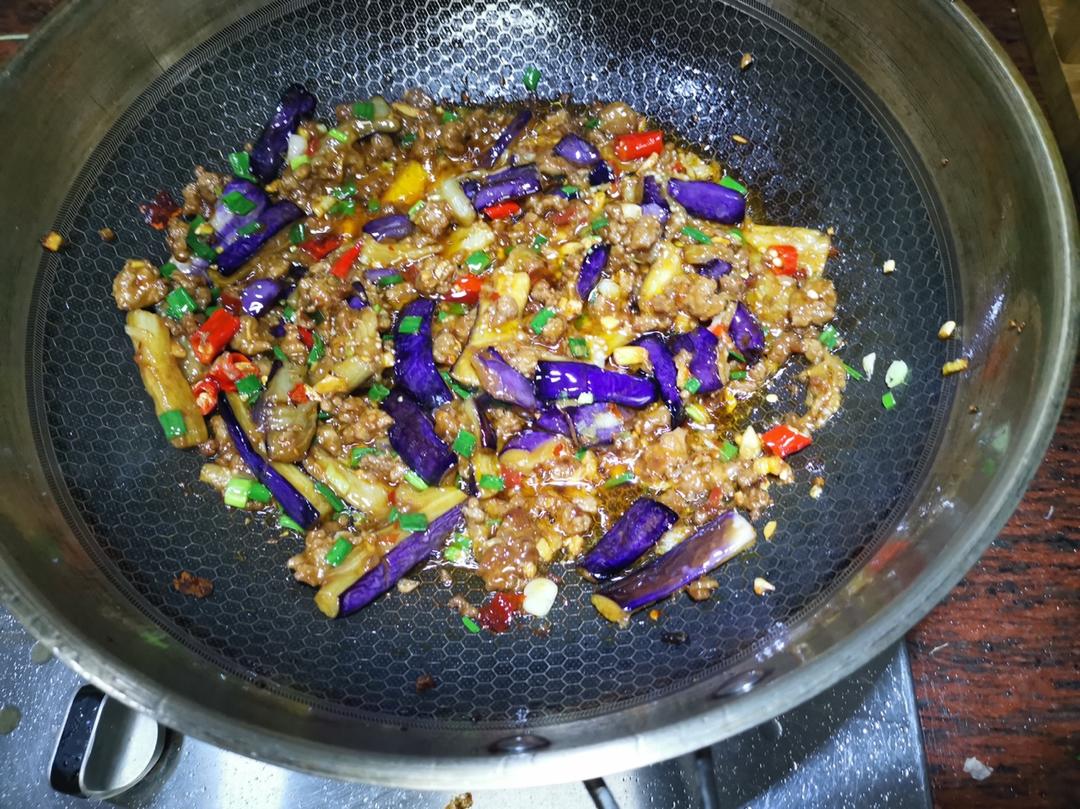 红烧肉沫茄子