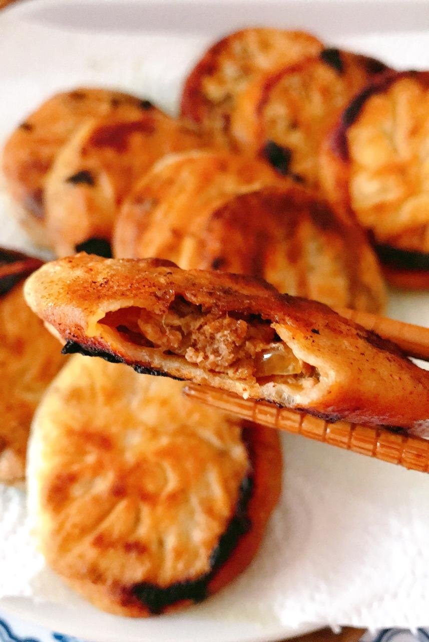 胖囡囡88做的家常酱香肉饼 minced pork pancake