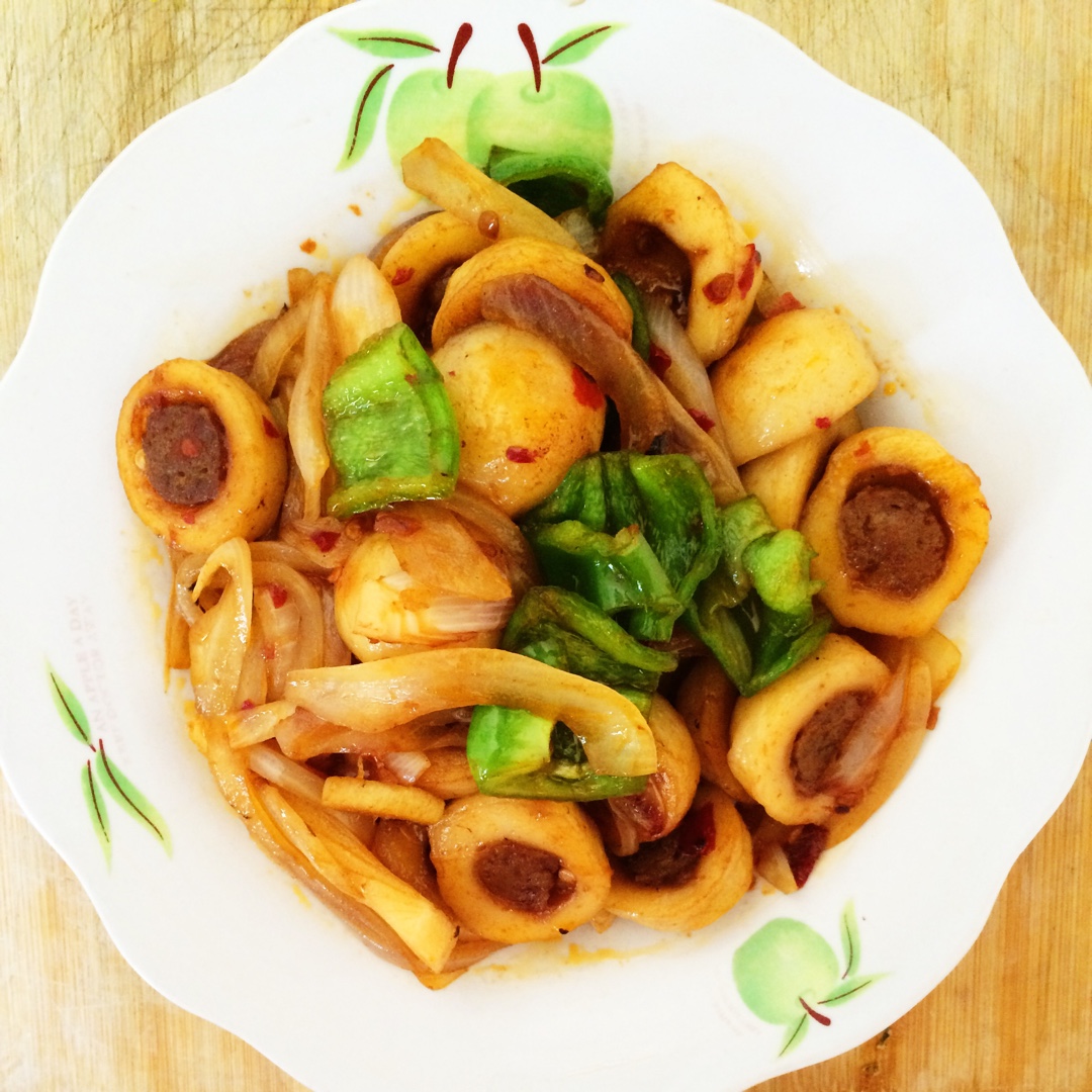 炒鱼丸