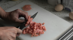 团子家特制芽菜炒饭的做法 步骤2