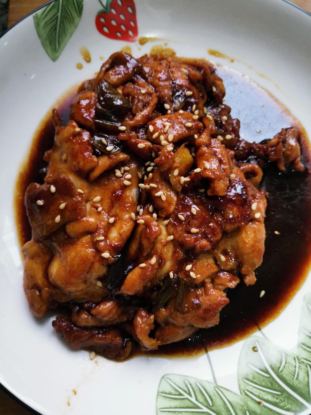 不放一滴油的照烧鸡腿饭