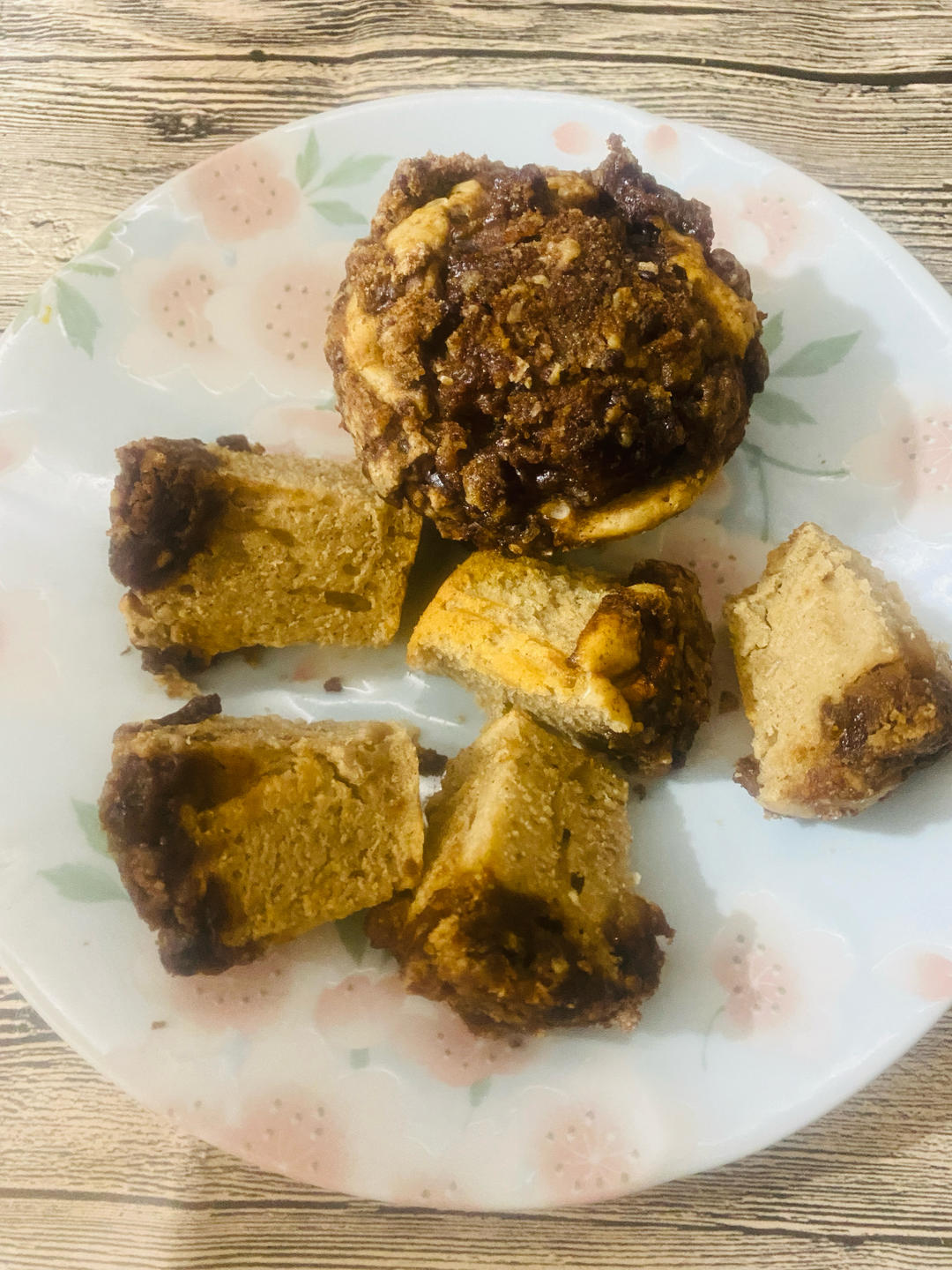 肉桂苹果酥粒麦芬