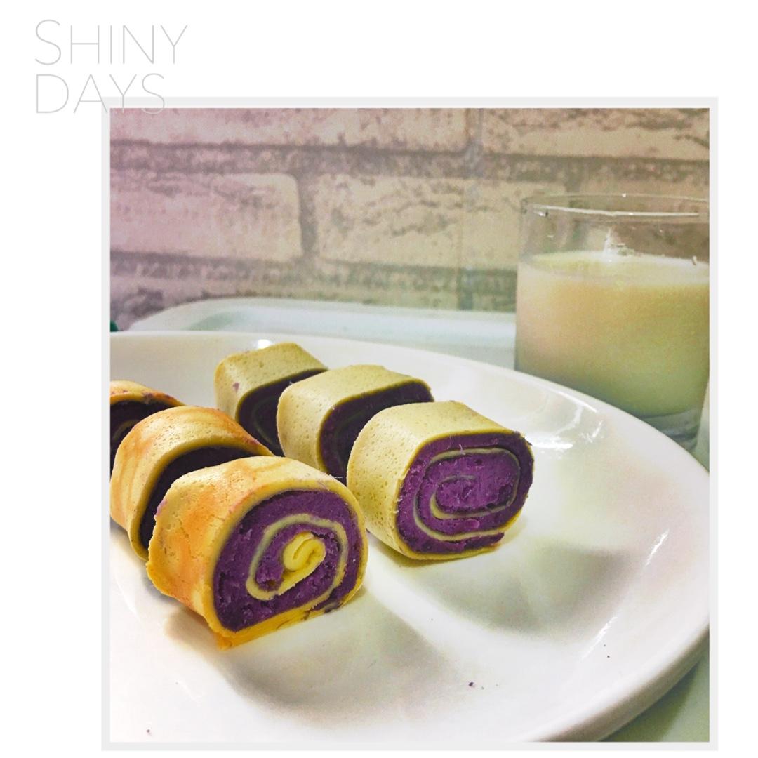 紫薯鸡蛋卷