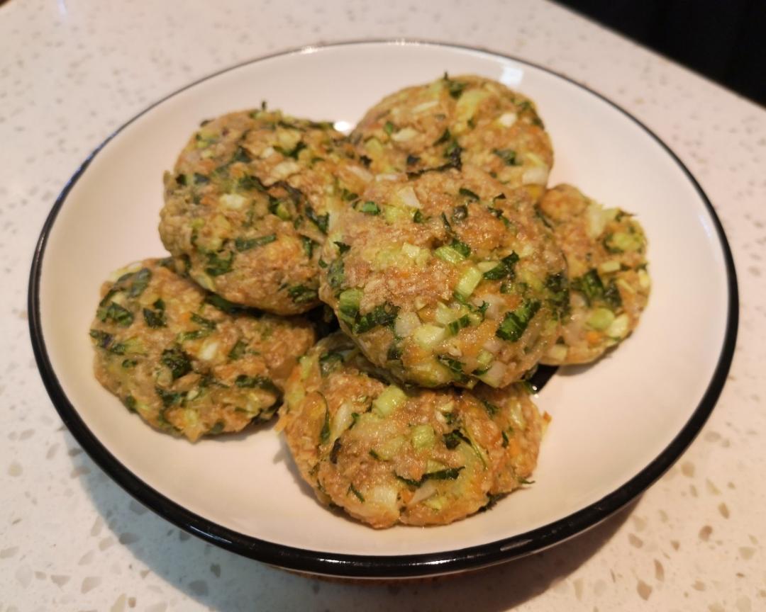 王扁扁的狗饭——口水哒哒滴豪华三文鱼饼