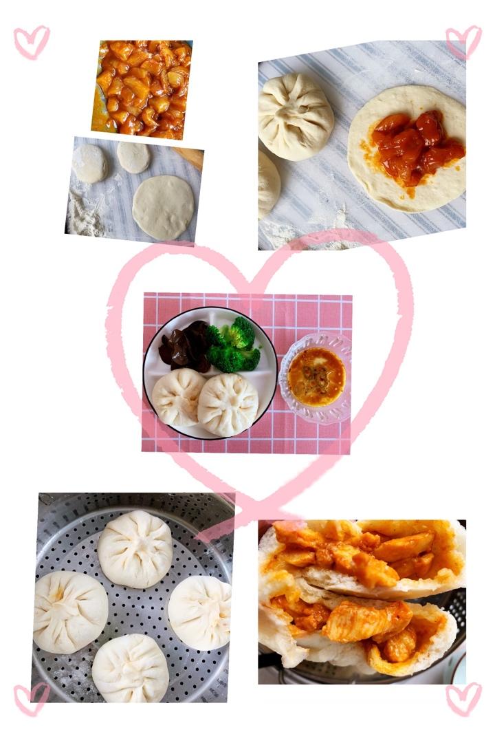 奥尔良鸡肉包子