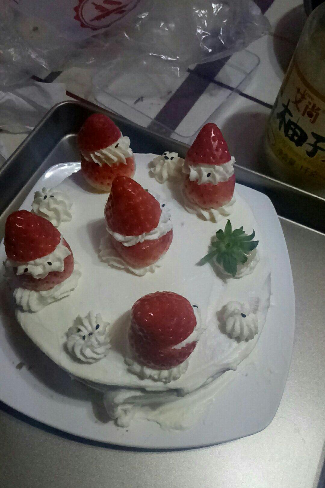 圣诞呆萌裸蛋糕