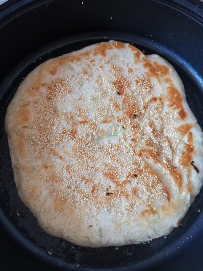 香脆葱香芝麻多层发面大饼