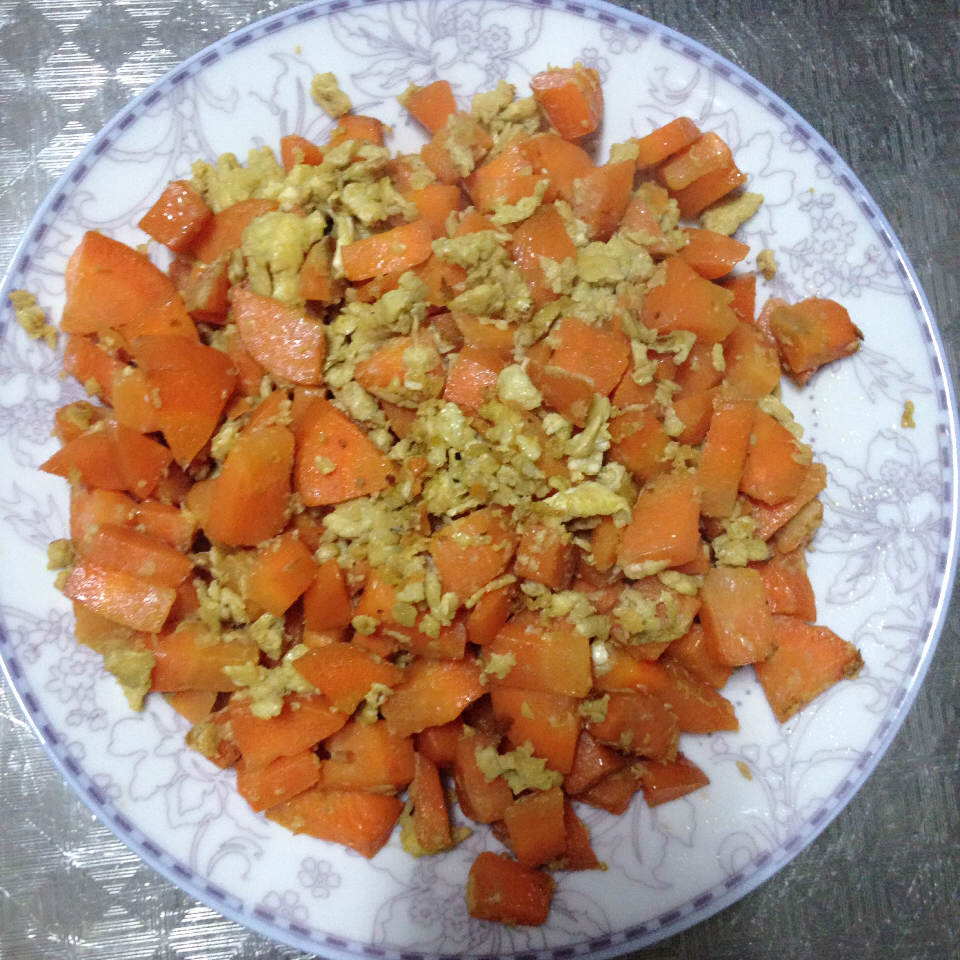 胡萝卜炒鸡蛋