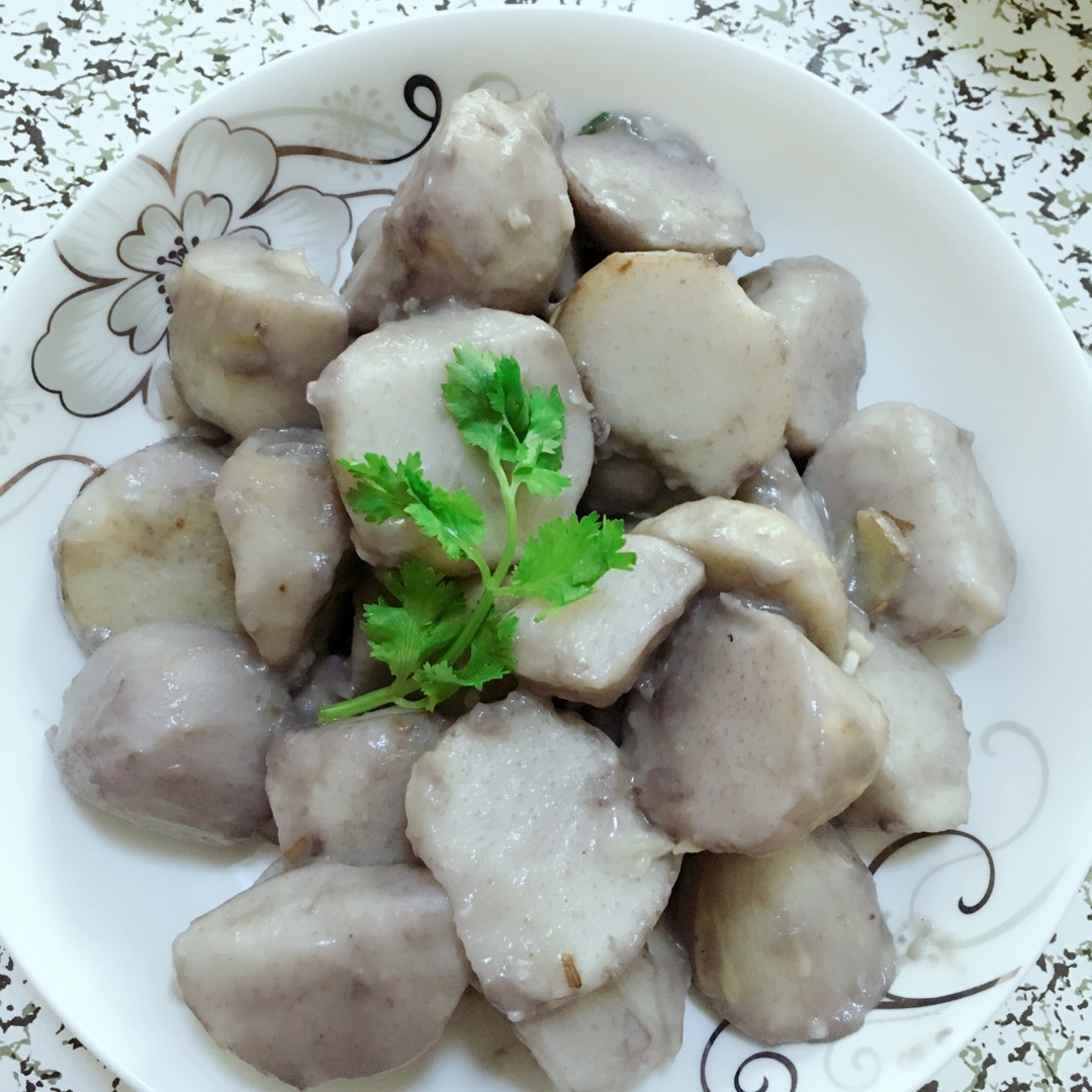 黄俊连做的葱油芋头葱油芋艿