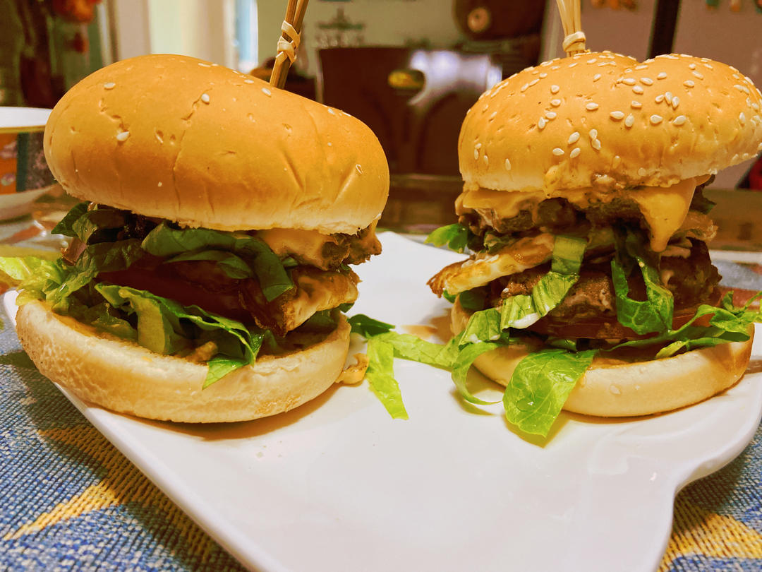 家庭版牛肉汉堡🍔