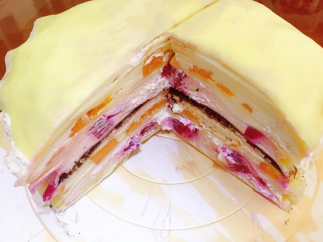 芒果千层蛋糕，100%成功告别煎皮无能