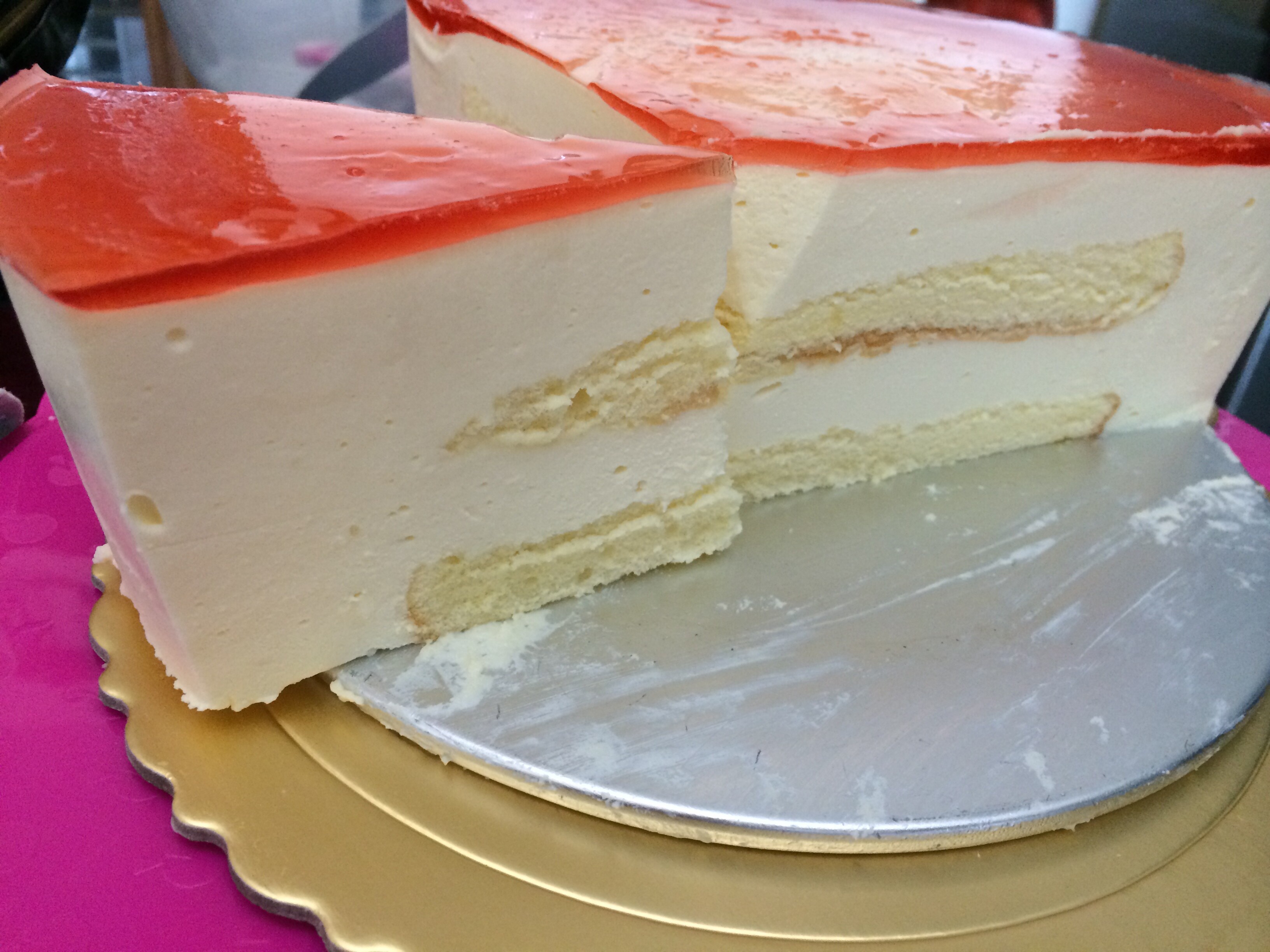 奶油冻芝士蛋糕（免烤，1:1配方）