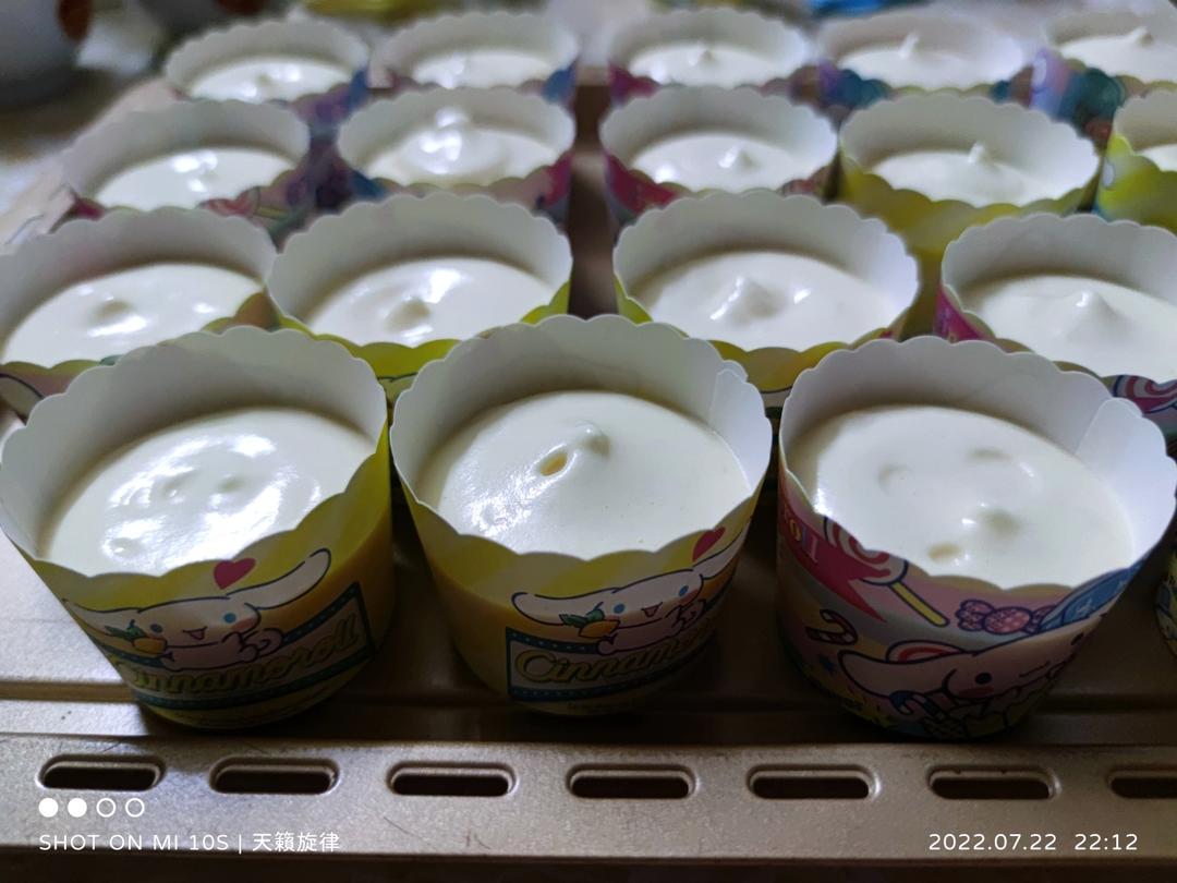 纸杯蛋糕 8寸戚风蛋糕的量