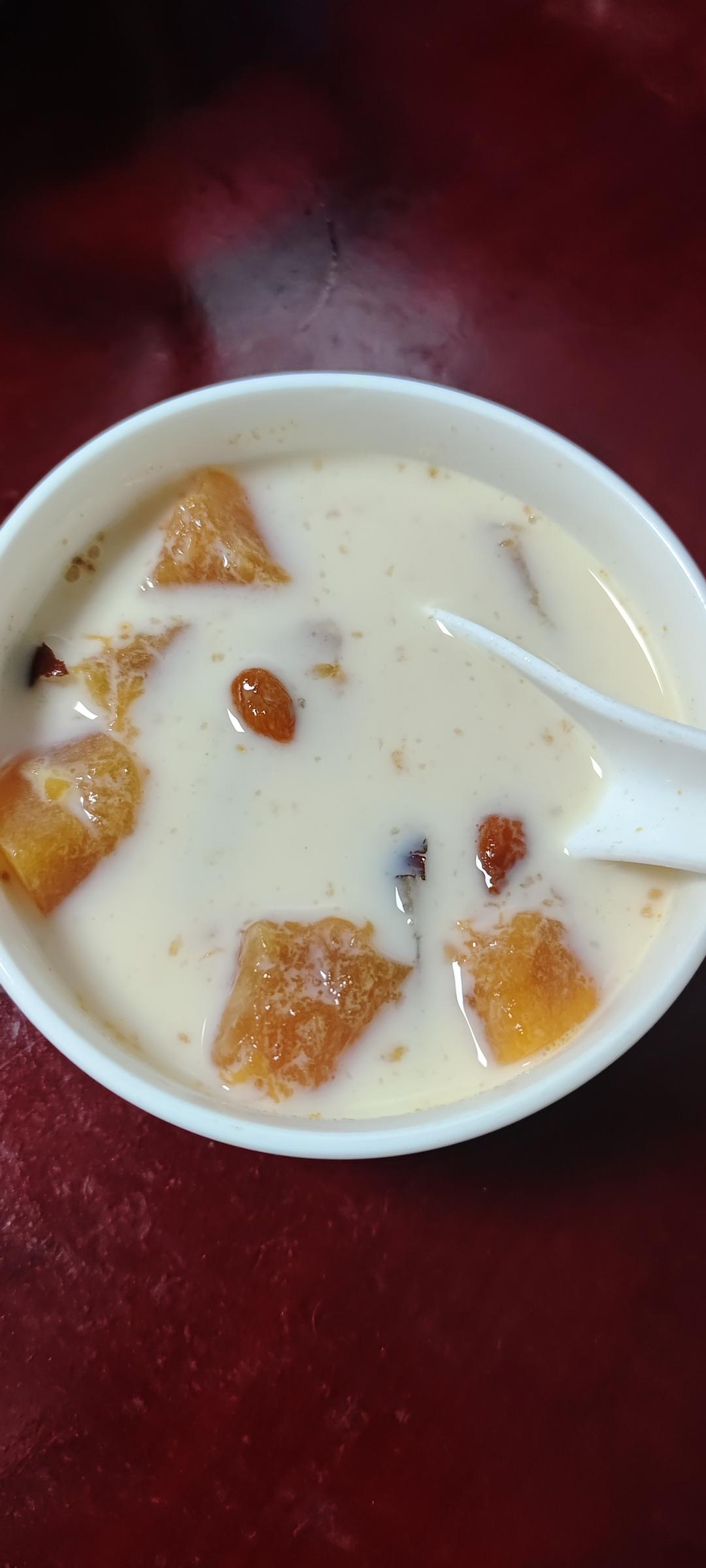 我的晚餐美容汤木瓜炖牛奶