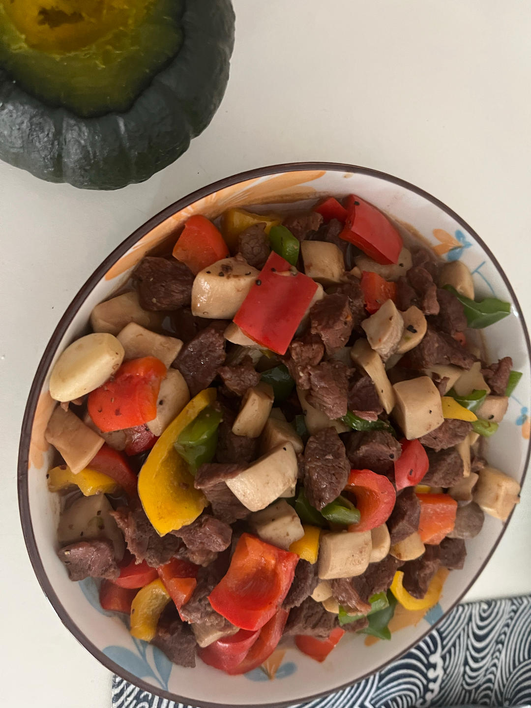 杏鲍菇牛肉粒