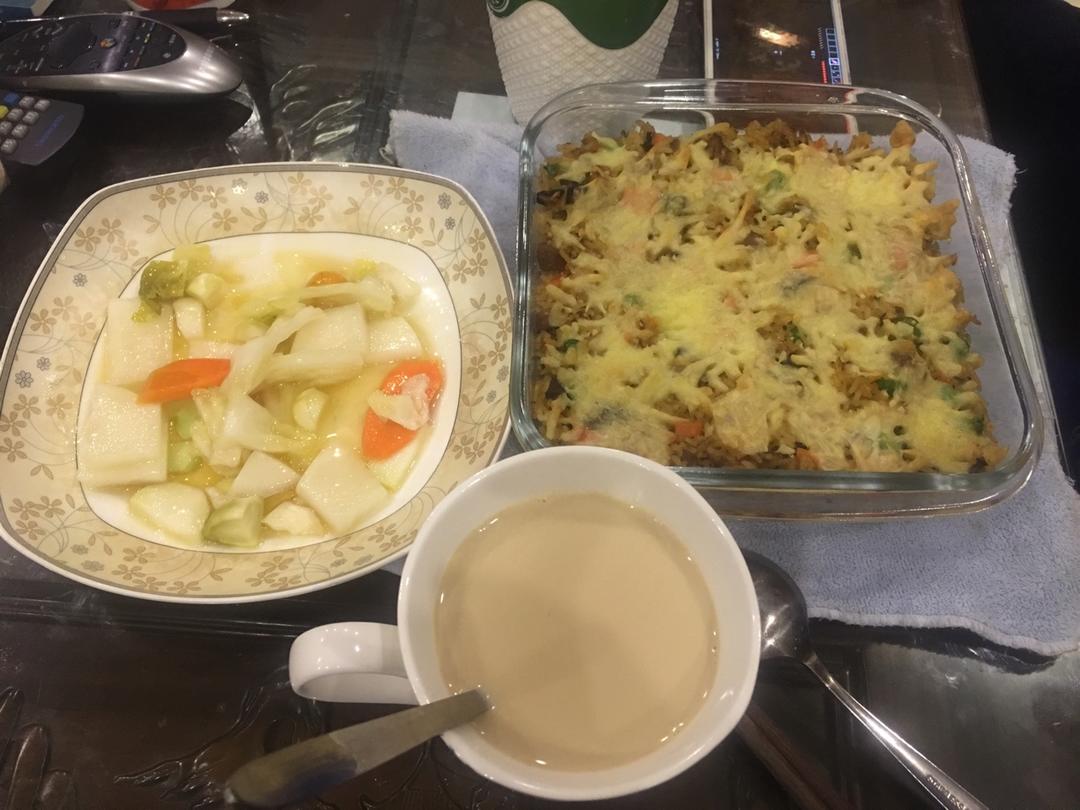 培根芝士焗饭