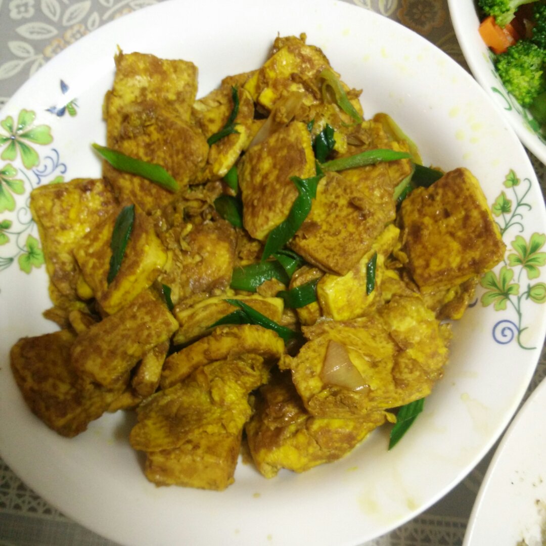 香煎豆腐--家常豆腐