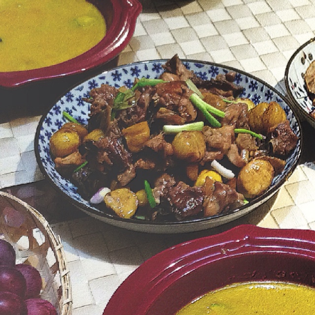 栗子焖鸡块