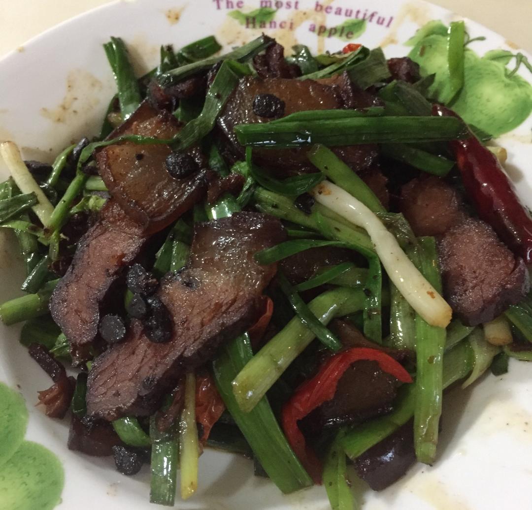 青蒜炒腊肉