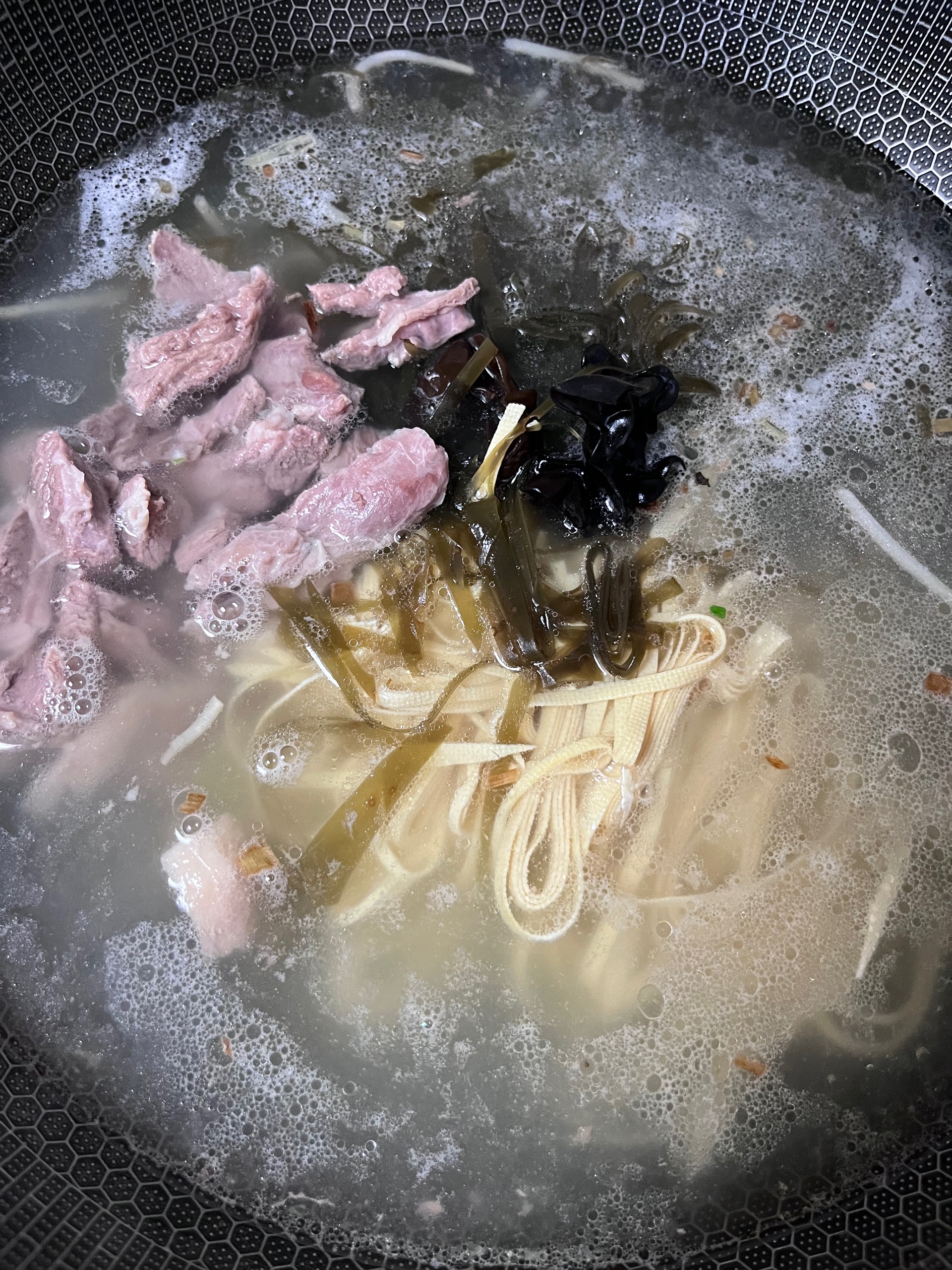 汤喝光的河南老式羊肉烩面的做法 步骤7