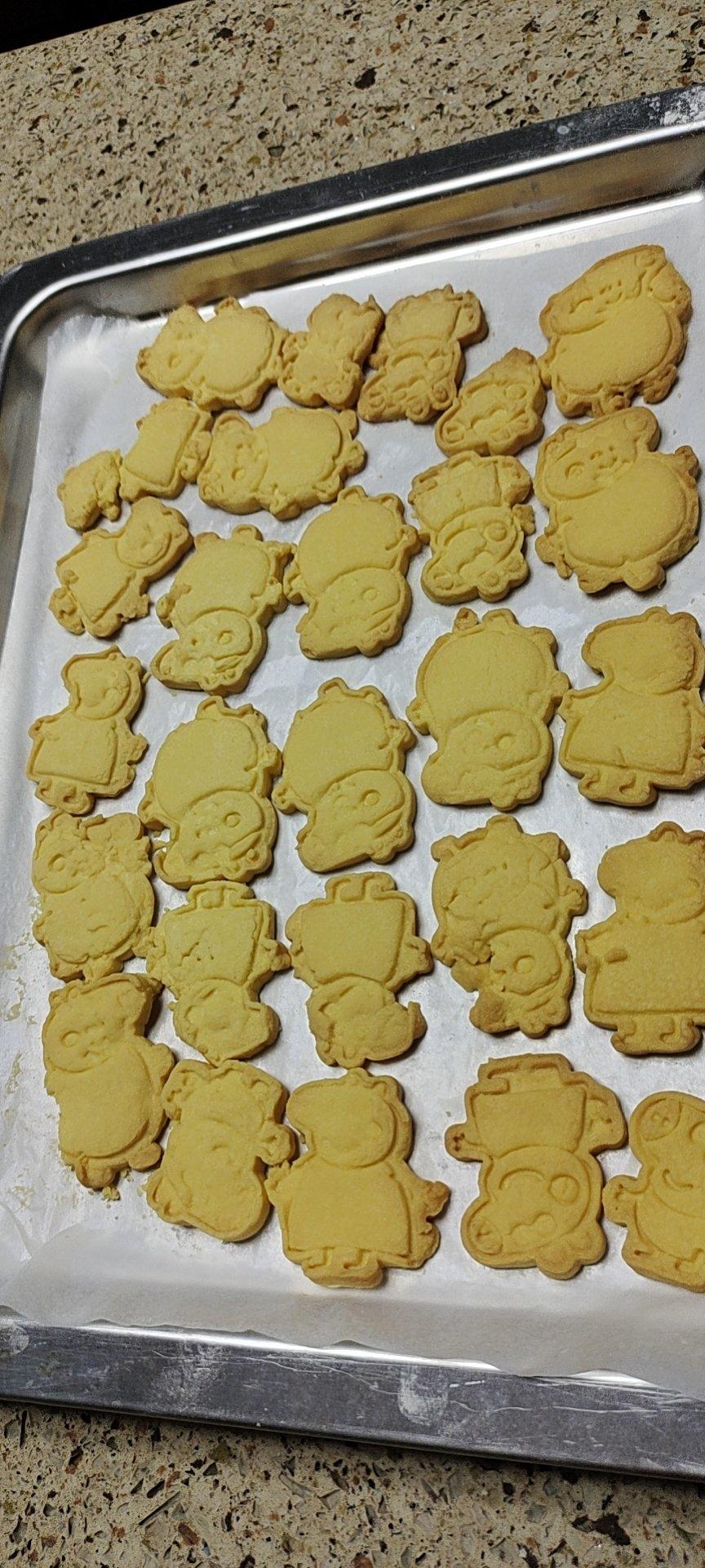 卡通黄油饼干