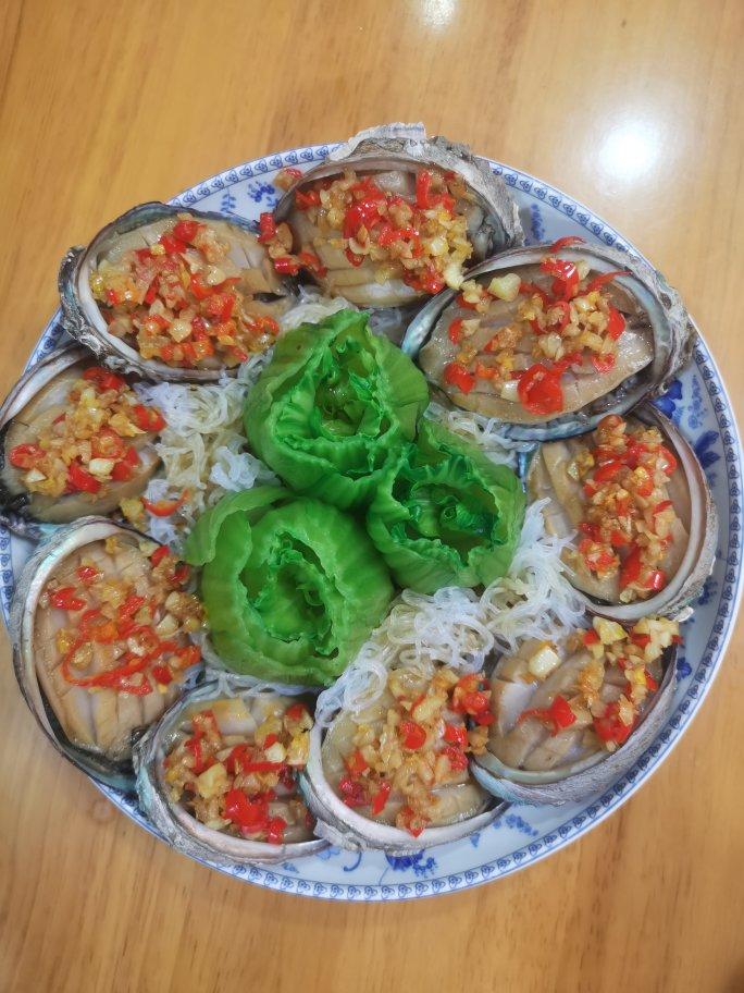 年夜菜花开富贵蒸小鲍