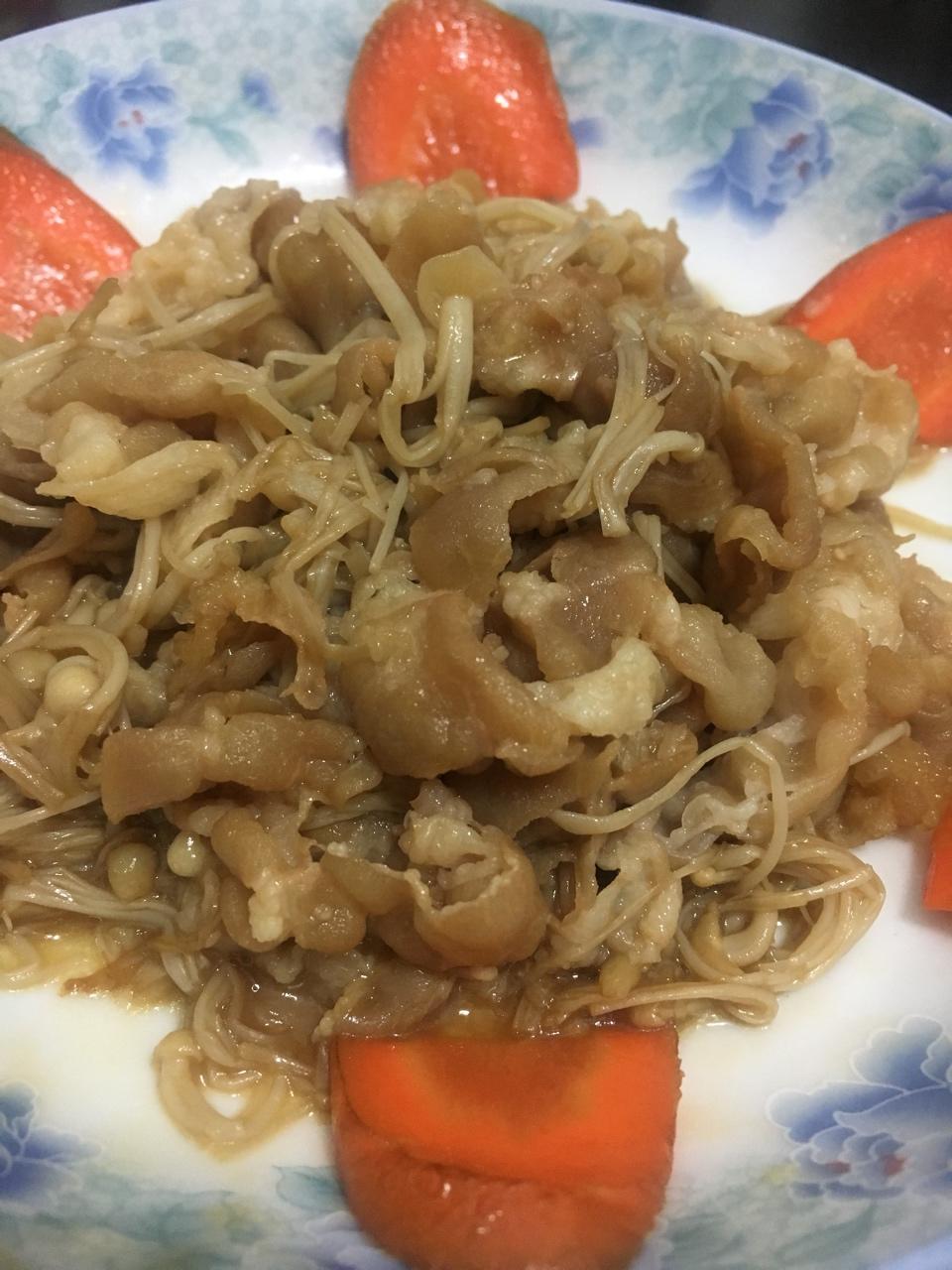 老丁的私房菜-金针菇肥牛